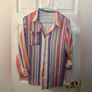 Women’s stripe blouse size M.